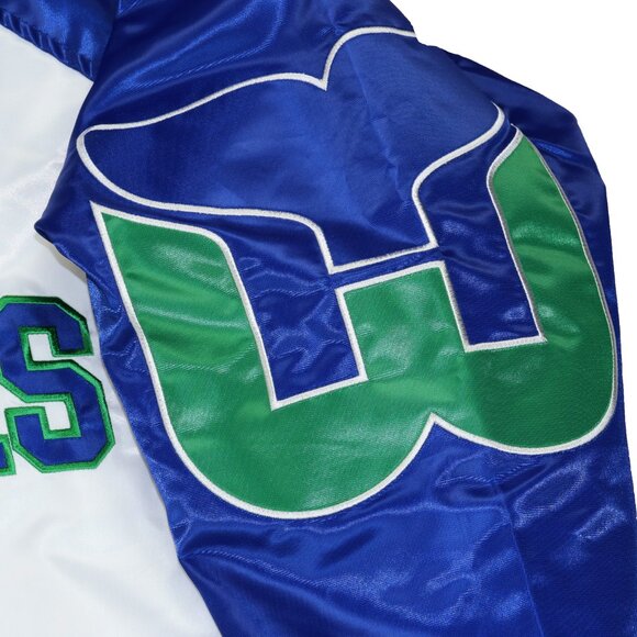 Starter Hartford Whalers NHL Snap Front Quilted Satin Men's Jacket NWT - Picture 5 of 6